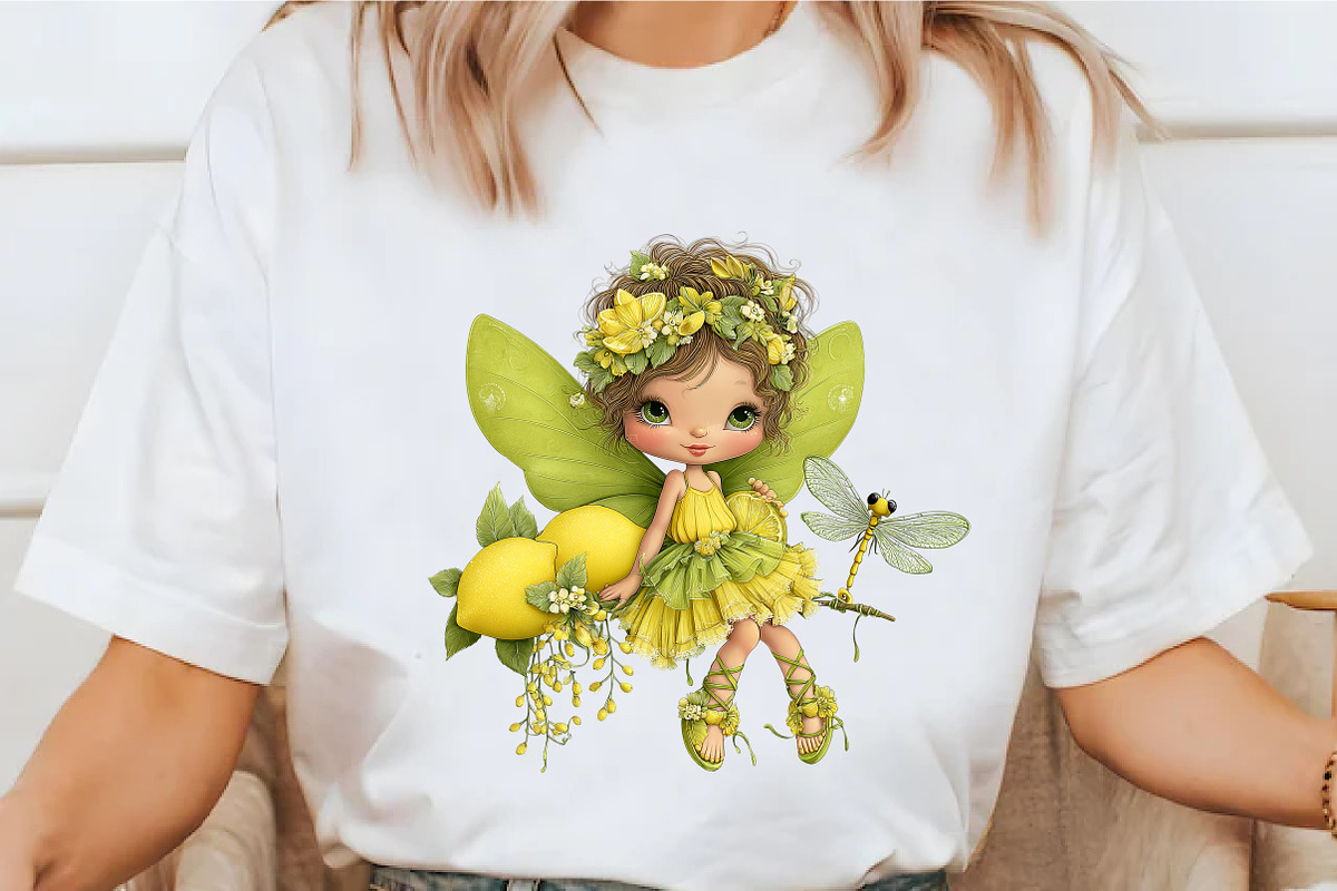 Whimsical Enjoy Lemon Fairy Clipart, a Seasonal Illustration by designcity5 (Photo 4 of 5)