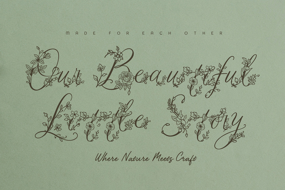 MiRohlWay - Floral Elegant Script, a Script Font by HypeWorksCo (Photo 5 of 20)