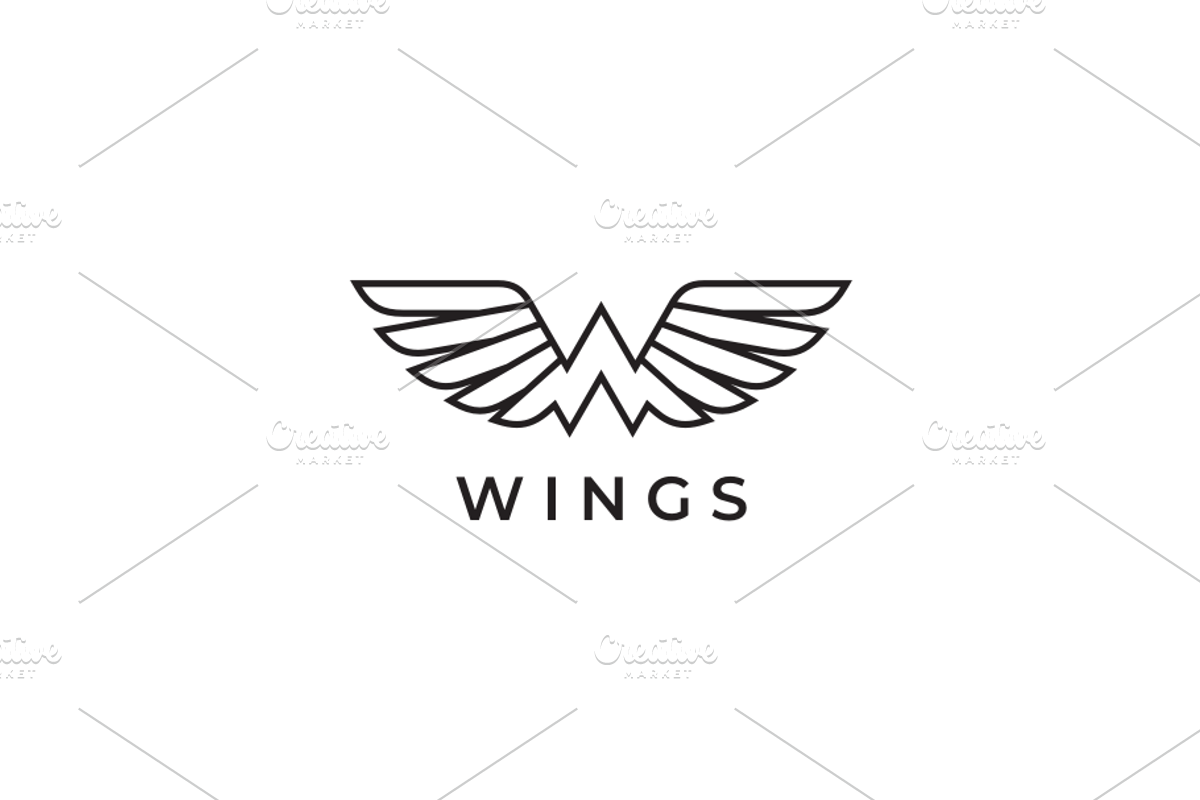 Wings Letter W Logo template, a Branding & Logo Template by yopie (Photo 3 of 3)