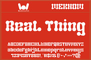 Real thing font, a Font by weknow (Thumbnail 1 of 8)