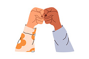 Friend hands together. Friendship, an Illustration by Good Studio (Thumbnail 4 of 12)