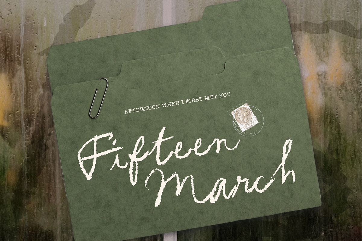 Mother's Plate - Dry Brush Font, a Handwritten Font by Sarid Ezra (Photo 5 of 9)
