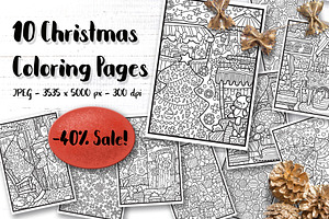 Merry Christmas Coloring Pages A4