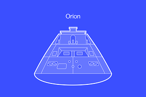 Orion Spacecraft Vector