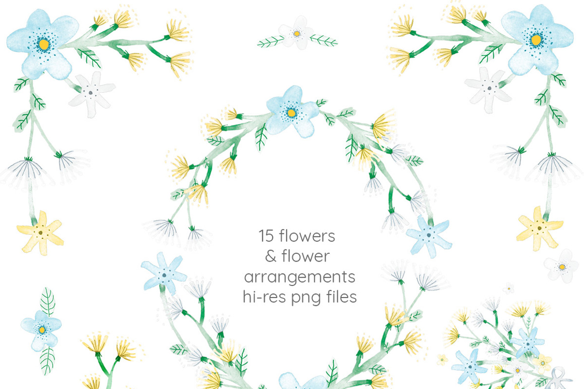 Wild Flowers Wedding Set, an Invitation Template by SimpleThings (Photo 8 of 12)