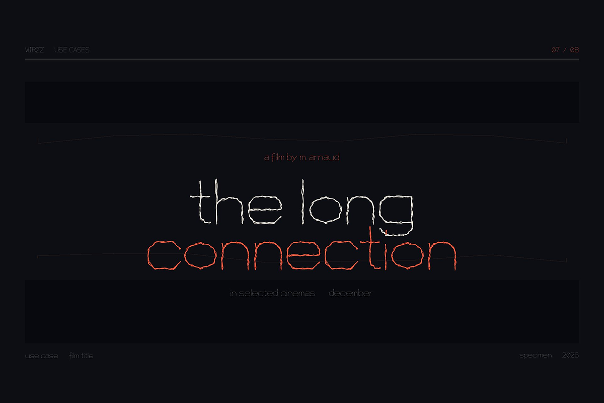 Wirzz — Constellation Display Typefa, a Handwritten Font by Lettra Studio (Photo 12 of 14)
