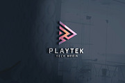 Playtek Media Play Logo, a Branding & Logo Template by Design_Planet (Thumbnail 2 of 4)