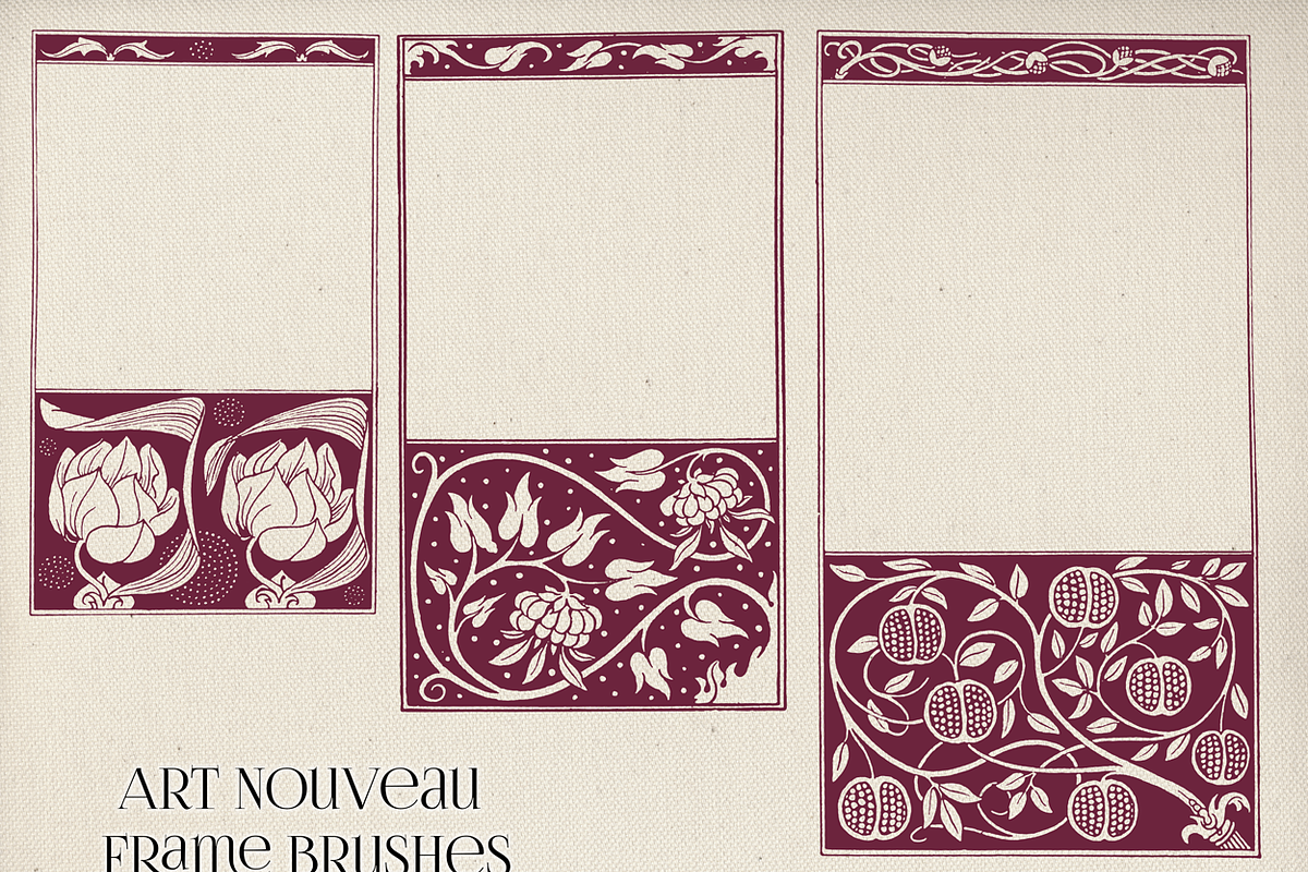 Art Nouveau Frame Brushes Vol 2 preview 4