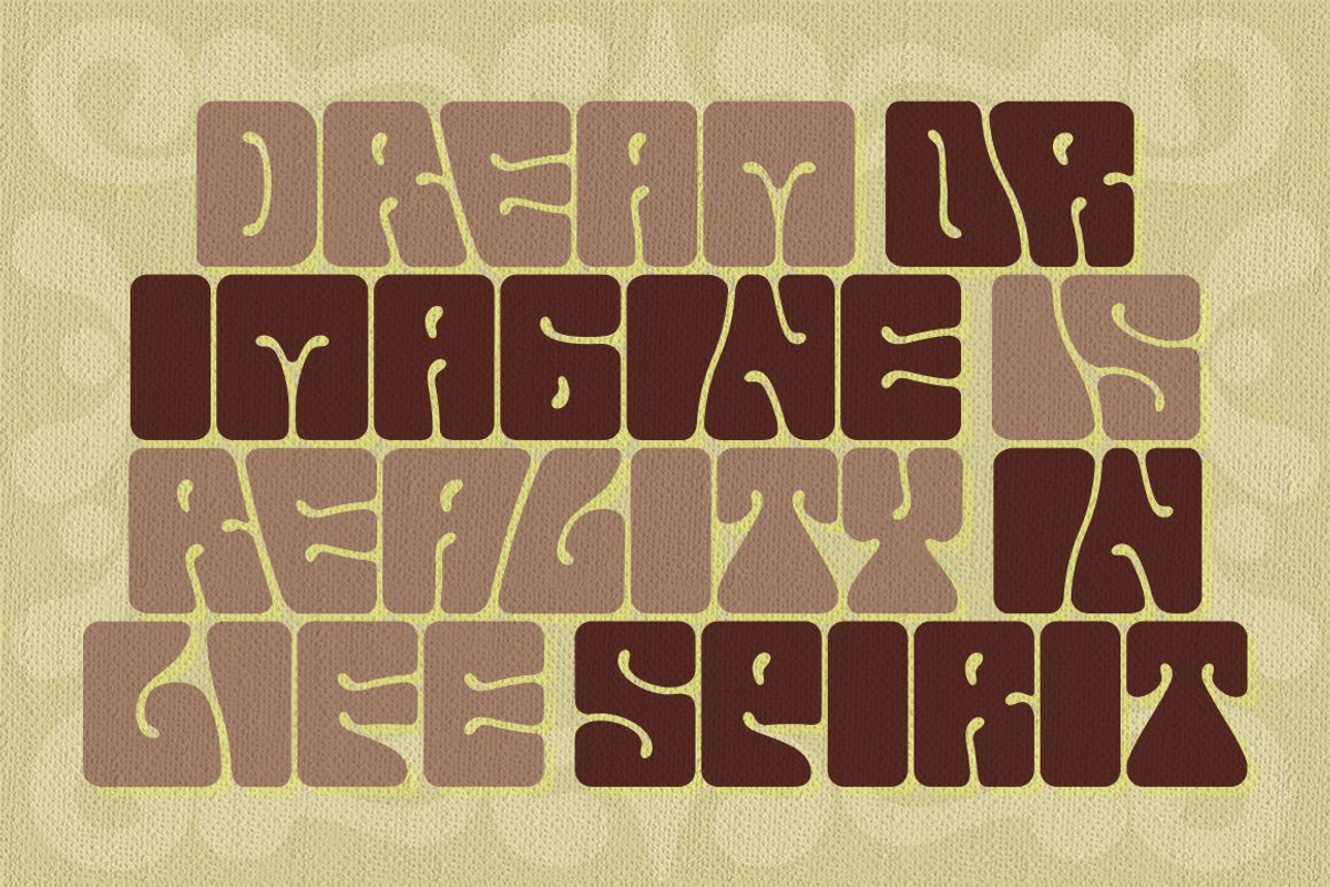 Euphoria Party - Psychedelic Font, a Font by PutraCetol Studio (Photo 3 of 11)