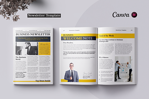 Newsletter Template | Canva, a Brochure Template by ArtisticLand
