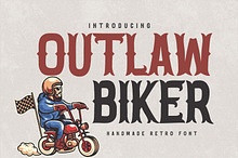 Outlaw Biker – Handmade Retro Font