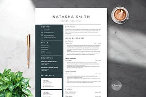 Professional Minimalist Resume Dark