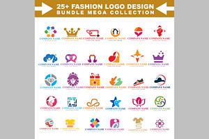 25+ Fashion Logo Design Mega Bundle, a Branding & Logo Template by ArmanHossen75