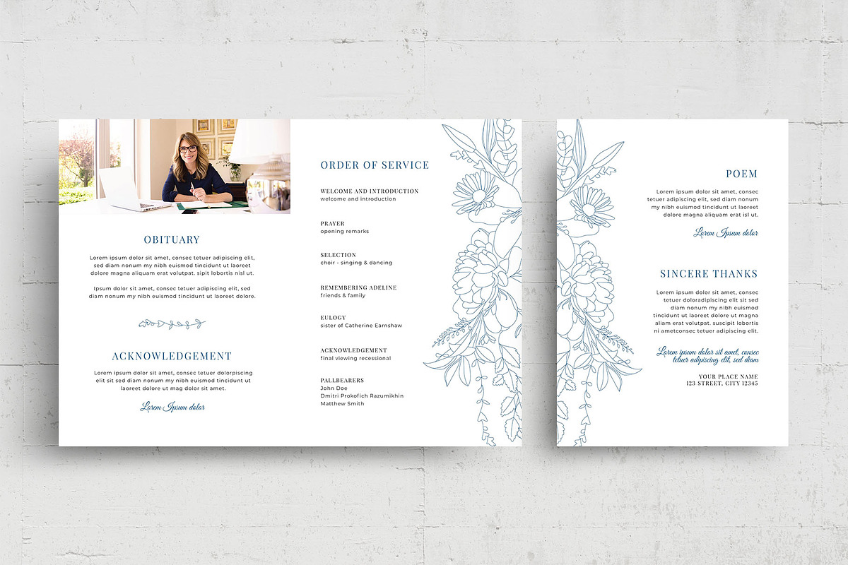 Funeral & Memorial Service Brochure, a Flyer Template by BrandPacks (Photo 7 of 7)