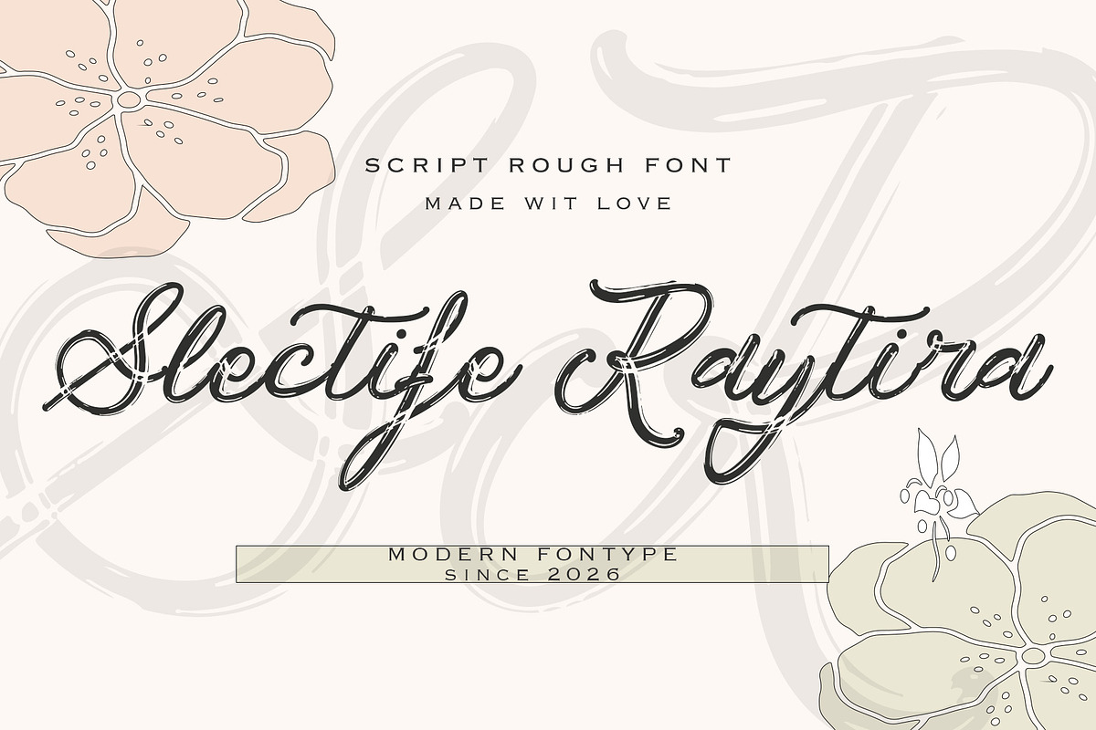 Slectife Raytira, a Handwritten Font by HaKi Studio (Photo 1 of 7)