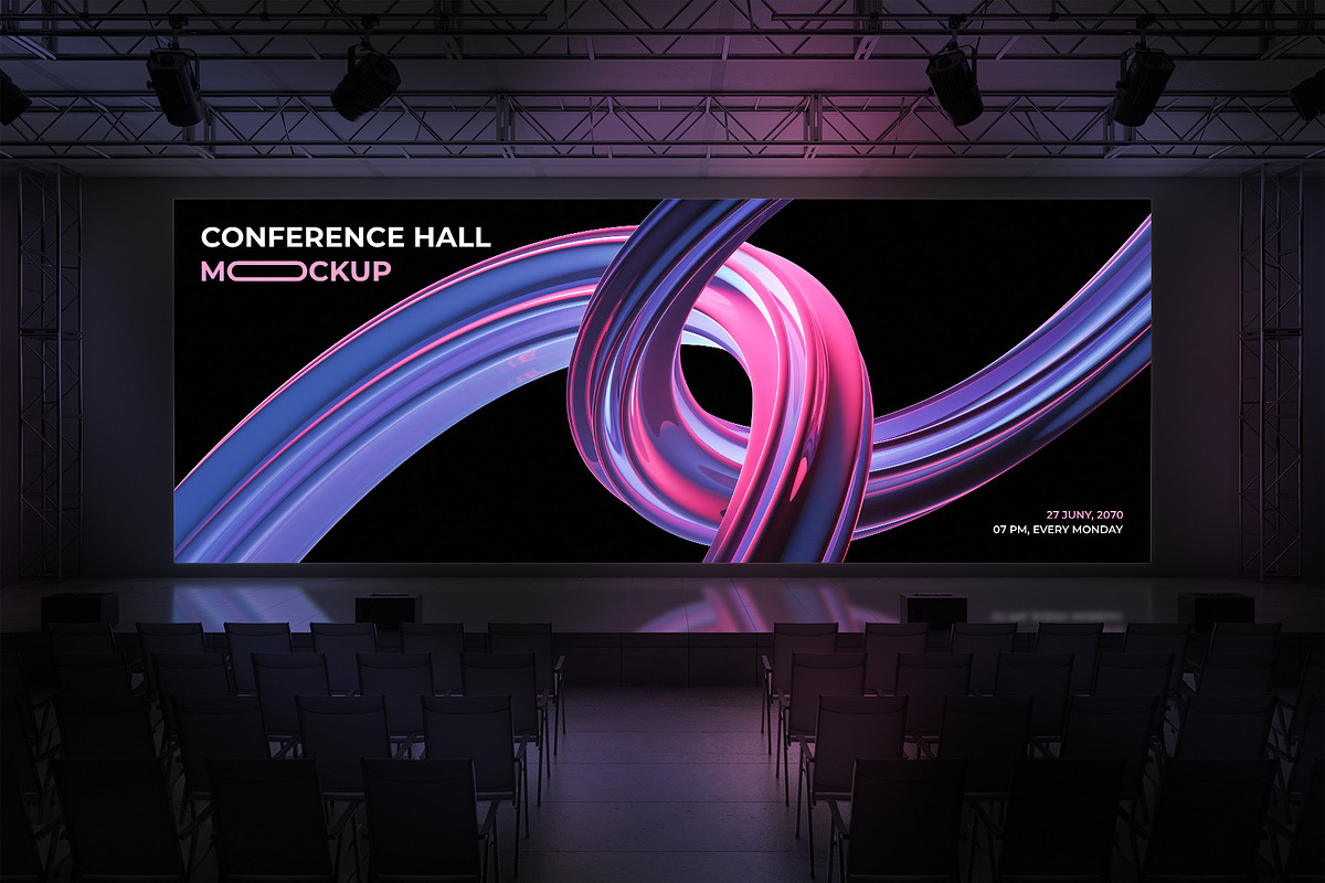 Conference Hall Mockup, a Mockup by AgsA.Studio (Photo 2 of 2)