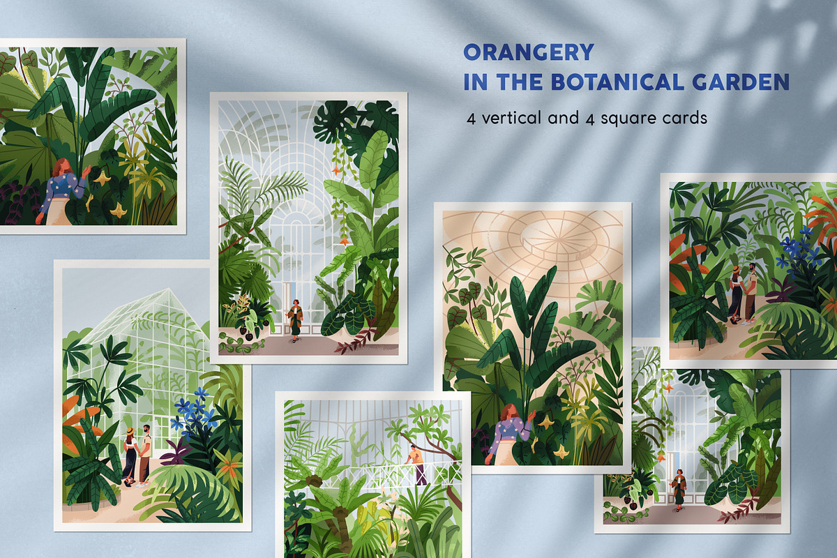 Botanical garden with green plants, a Person Illustration by Good Studio (Photo 1 of 13)