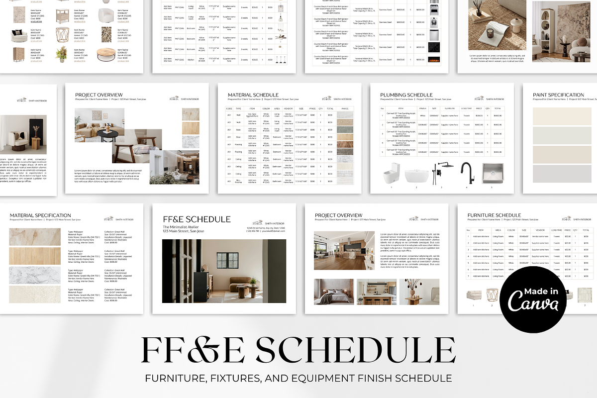 Finishes Schedule and Shopping List, a Presentation Template by ShopRShop (Photo 1 of 9)