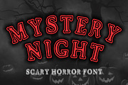 Mystery Night, a Font by Fourteen Letter (Thumbnail 1 of 5)