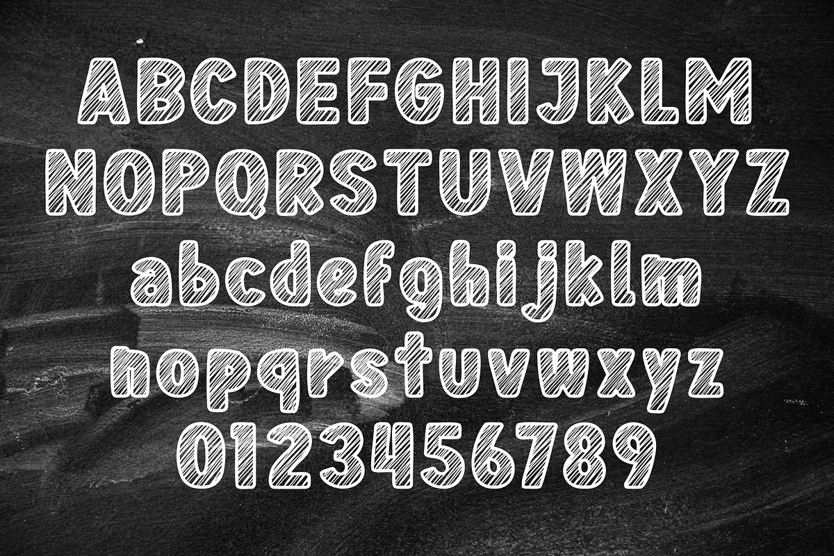 Stroke Letters Procreate Stamp, a Brush Add-On by DREAMs Soul G. (Photo 2 of 2)