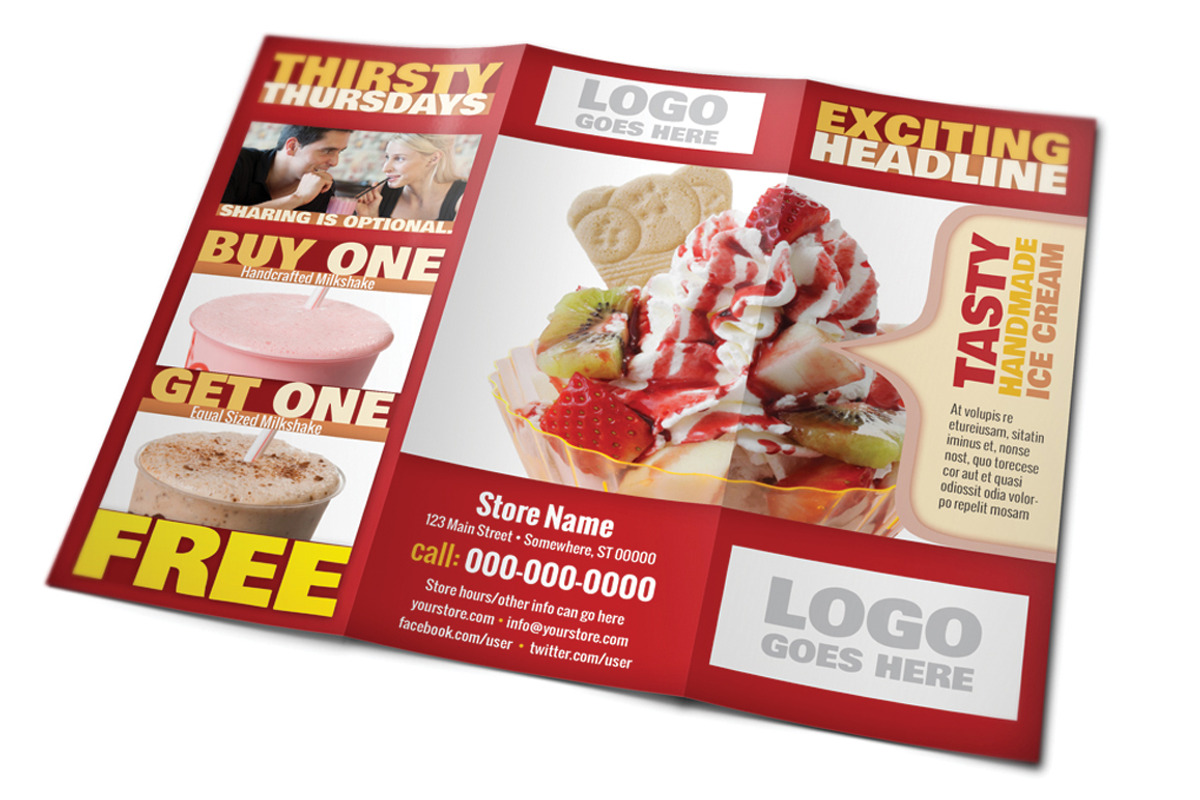 Restaurant Tri Fold Brochure, a Brochure Template by MitchLinhardt (Photo 1 of 5)