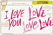 Watercolour Valentines Stamp Set, a Brush Add-On by SketchWerx (Thumbnail 10 of 13)