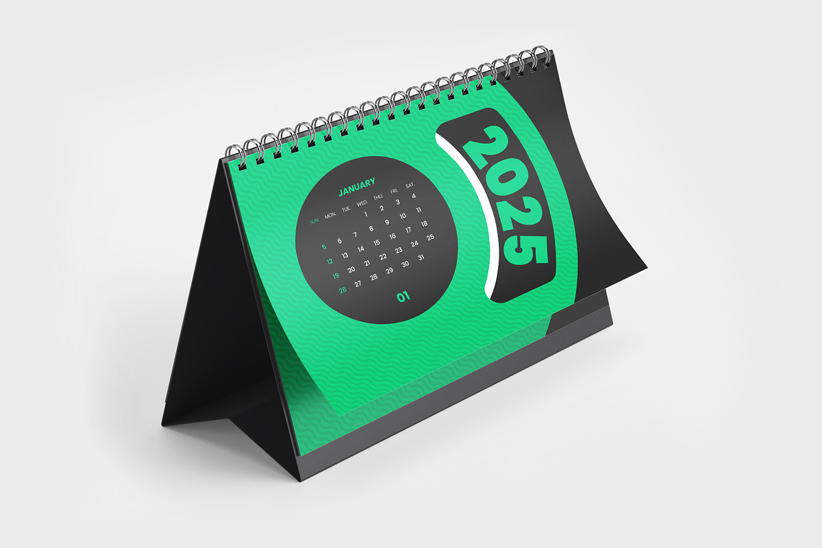 2025 desk calendar design template, a Stationery Template by Tanmoy Topu