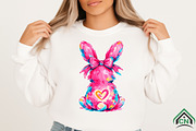 Brushstroke Easter Bunny PNG, an Illustration by Craft Nest (Thumbnail 3 of 6)