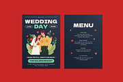 Sleek Wedding Invitation Template, an Invitation Template by iDoodle Studio (Thumbnail 1 of 4)