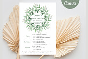 Eucalyptus Hen weekend itinerary, an Invitation Template by EvaTemplates (Thumbnail 5 of 6)