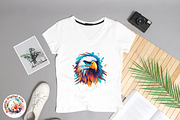 Watercolor Eagle Logo art style, an Object Graphic by Negarin Digital Art (Thumbnail 11 of 11)