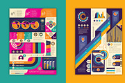 Info graphic templates set., an Icon by Radoman (Thumbnail 4 of 5)