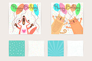 Card Kit with Cute Animals, a Card Template by Baksiabat (Thumbnail 5 of 5)