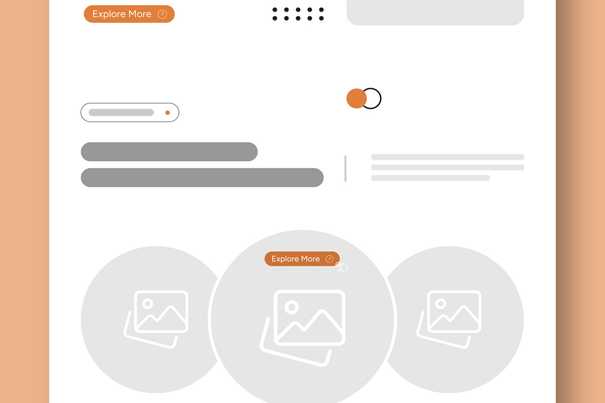 Wireframe Landing Page, a Landing Page Template by CreativeShaper (Photo 4 of 6)