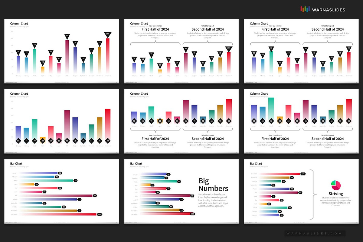 PowerPoint Charts & Graphs, a Presentation Template by Warna Works (Photo 12 of 40)
