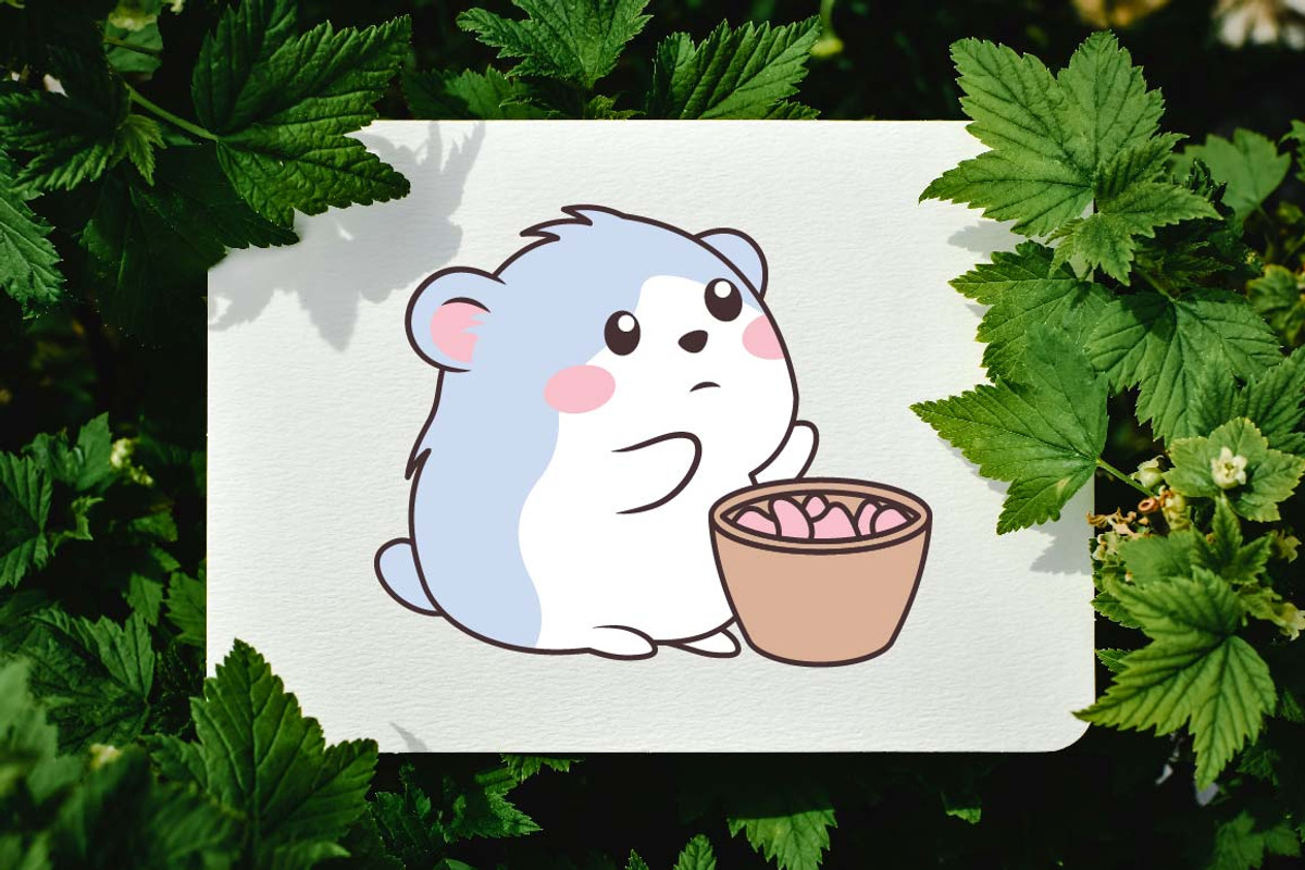 16 Cute Blue Hamster Mouse Character, an Animal Illustration by jongcreative (Photo 5 of 6)