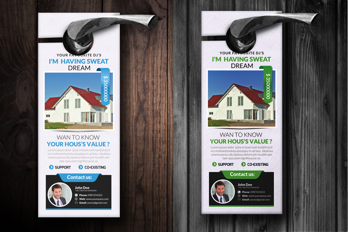 Door Hanger Mock Up, a Mockup by Psd Templates (Photo 2 of 3)