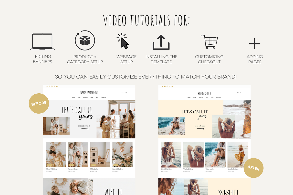 Shopify Theme Bundle | Farmhouse, a Templates & Theme by Easy Website Themes (Photo 9 of 10)