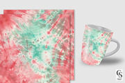 Red & Green Tie Dye Seamless Pattern, a Pattern Graphic by Creative Store (Thumbnail 3 of 5)
