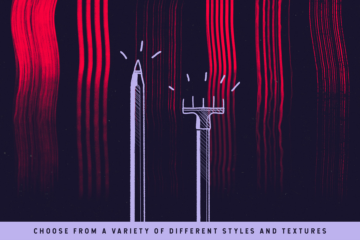Procreate Rake Brushes preview 6
