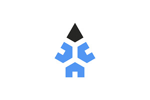 sophisticated house spear logo, a Branding & Logo Template by Rasagama Studio