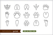 Minimal print icons, an Outline Icon by Picture Window (Thumbnail 1 of 5)