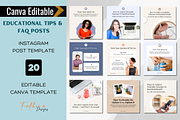 Instagram Educational Posts Template, a Social Media Template by FakhiiDesigns (Thumbnail 1 of 5)