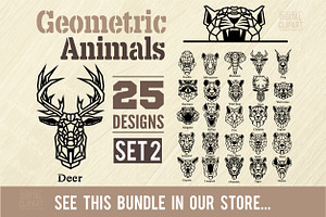 Coyote - Geometric Animals SVG File