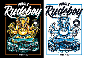 Jungle Rude Boy Vector Art