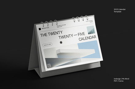 White Minimalist 2025 Calendar