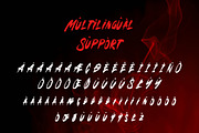 Naxrsoul Cather - Horror Brush Font, a Font by Dhabee (Thumbnail 2 of 15)