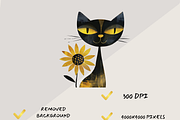 SUNFLOWER GNOME CLIPART PACK, a Person Illustration by Daring Digies (Thumbnail 7 of 10)