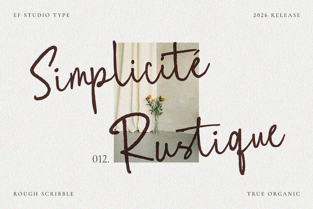 Rough Scribble Script, a Script Font by Ef Studio (Photo 13 of 15)