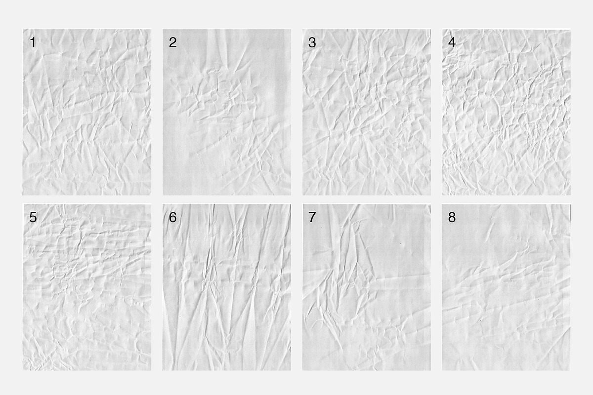 Wrinkled Paper Textures, a Texture Graphic by The Fake PNG (Photo 3 of 7)